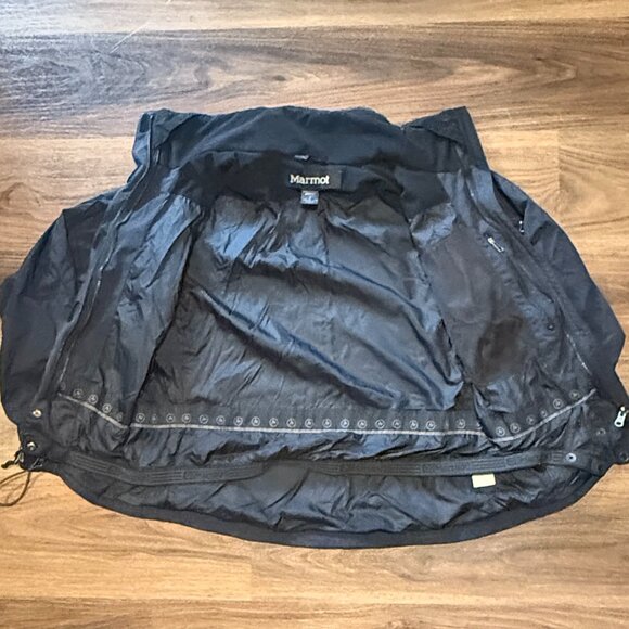 Marmot Women's Tamarack Jacket Small Black MemBrain Waterproof Outdoor Shell - Picture 6 of 7